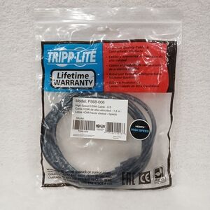 Tripp Lite P568-006 6ft High Speed HDMI Digital Audio Video Gold Cable Shielded